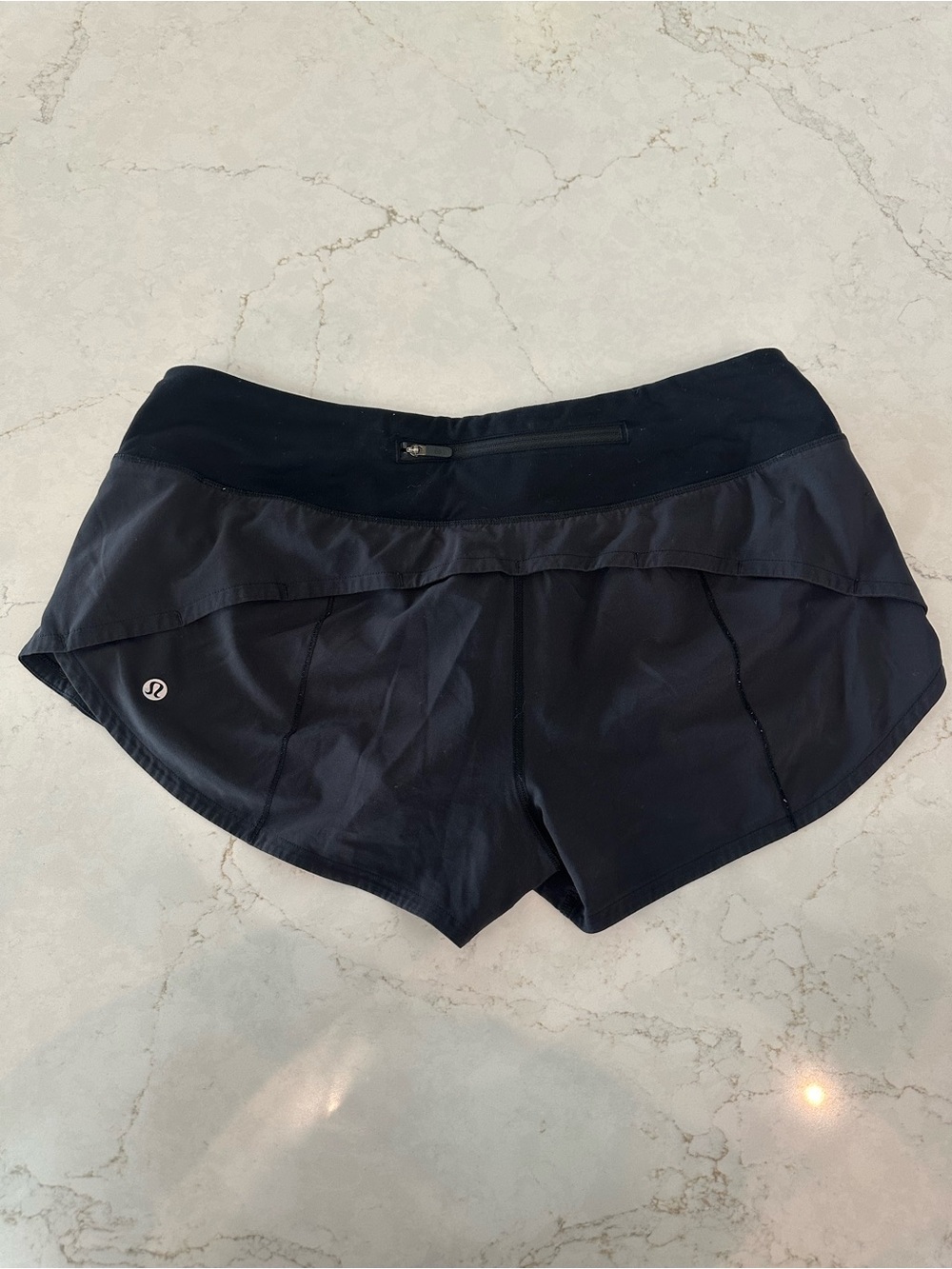lululemon Speed Up Low Rise 2.5 Black Shorts
